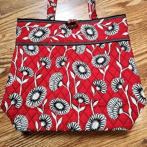Vera Bradley Large Tote Bag in Deco Daisy